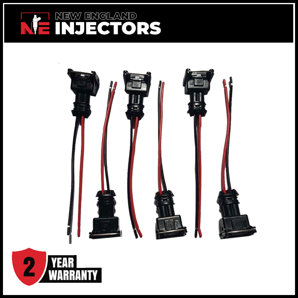 EV1 Fuel Injector Quick Disconnect Pigtails Set of 6 Ford Bosch DSM Si