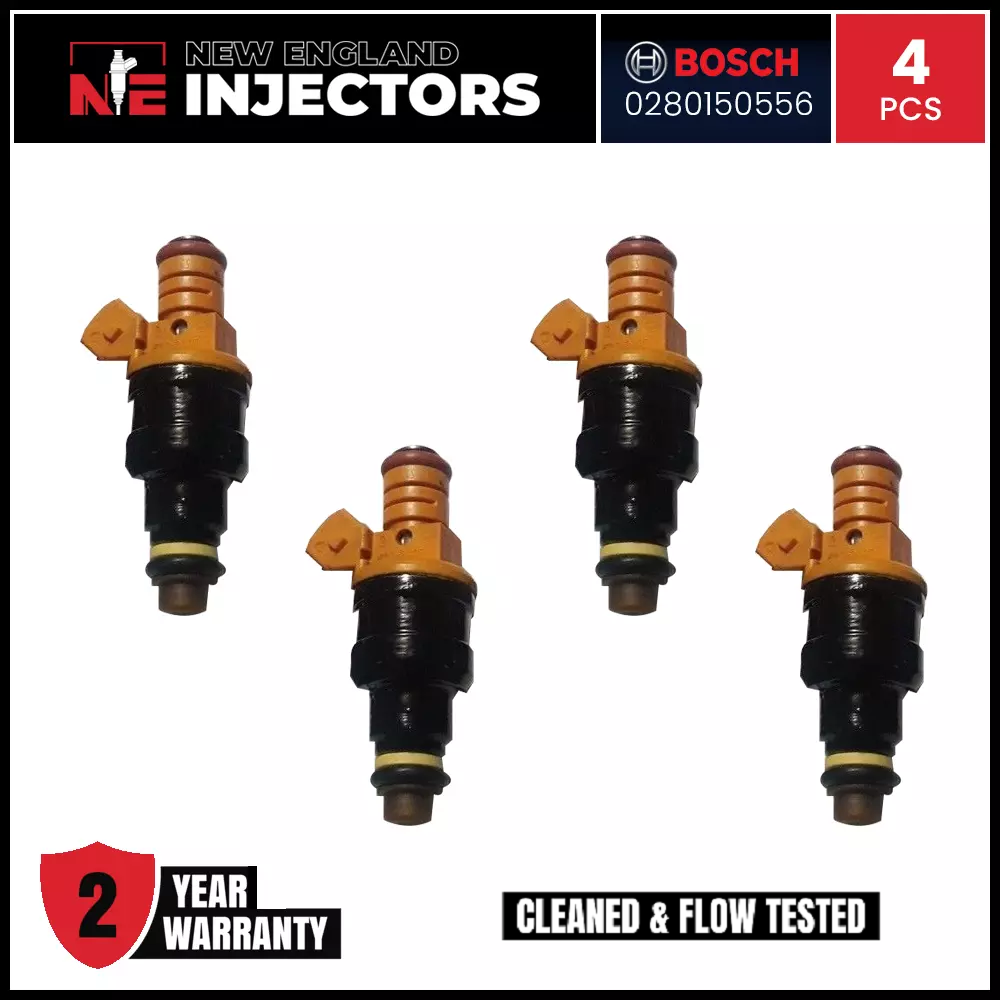 Reman 97-02 Jeep Wrangler 2.5L Upgrade Fuel Injectors Genuine Bosch 4 Hole